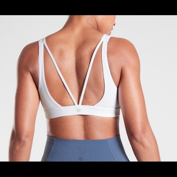 Athleta Other - Athleta A-C Exhale Bra Powervita White NWT Small